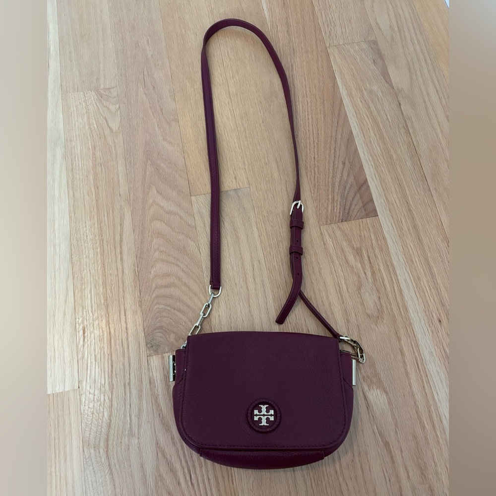 Tory Burch Burgundy Crossbody Bag